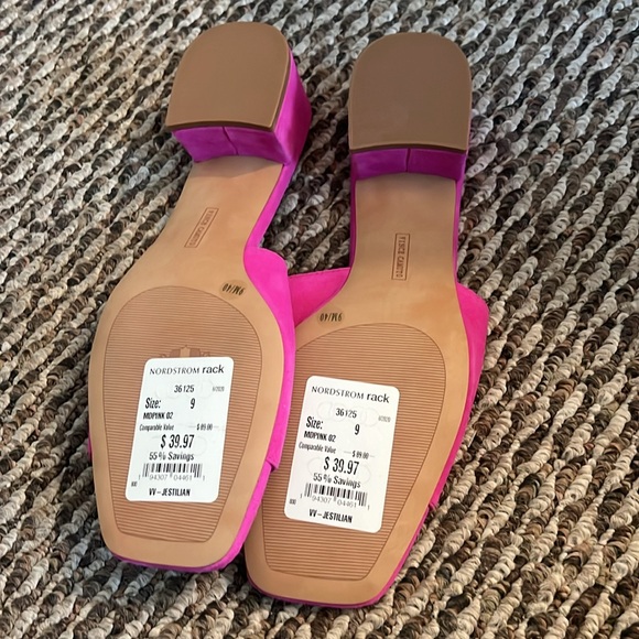 NWT VInce Camuto sandals size 9 in hot pink - Picture 4 of 5